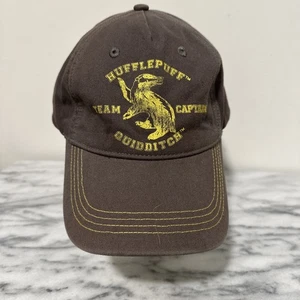Harry Potter Hufflepuff Quidditch Team Captain Hat Cap StrapBack Wizarding World - Picture 1 of 11