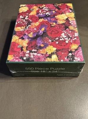 Rompecabezas 550 piezas ramo de flores de colores, 18”x24” edades 7 años en adelante  Foto 1 de 3