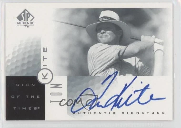 2001 SP Authentic Sign of the Times Tom Kite #TK Auto - Image 1 of 2