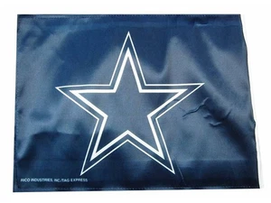 NFL Dallas Cowboys - Navy Car Flag with Pole Team Color, 16 x 19.5-" - Picture 1 of 4