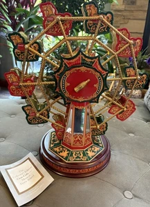 COCA COLA WIND-UP MUSICAL FERRIS WHEEL 1999 FRANKLIN MINT - WORKS - Picture 1 of 6