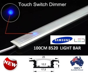 100CM 240V DIMMABLE LED STRIP LIGHT BAR TOUCH CONTROL KIT KITCHEN HOME CARAVAN - Picture 1 of 7