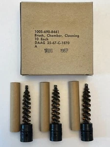 Military 30 Cal Chamber Brush Marked 7790463 Vietnam AUG 1967 NOS 3 Pack - Picture 1 of 4