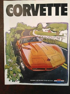 1974 Chevrolet Corvette Dealer Brochure Original Convertible Very Nice - Picture 1 of 8
