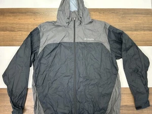 Columbia Mens XL Gray Windbreaker Rain Jacket Breathable - Picture 1 of 12