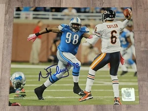 Archivo fotográfico firmado por Nick Fairley 8x10 certificado de autenticidad Detroit Lions Saints Rams Auburn A - Imagen 1 de 1