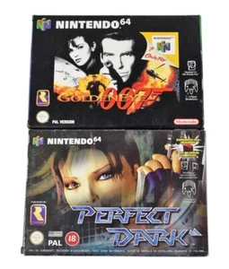 2x LEERE NINTENDO 64 NUR Boxen - Goldeneye & Perfect Dark - Bild 1 von 7