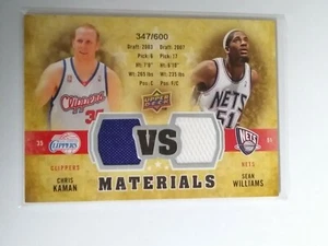 09-10 Upper Deck VS Dual Materials #VS-KW - CHRIS KAMAN / SEAN WILLIAMS 347/600 - Picture 1 of 2