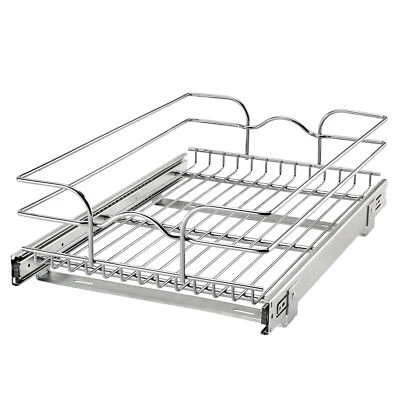 Rev-A-Shelf Kitchen Cabinet Pull Out Shelf and Drawer Organizer Slide Out Basket