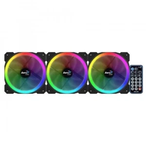 AeroCool Orbit RC Fan Kit 3x Ventole per Case PC RGB 120mm 3-Pin con Telecomando - Imagen 1 de 4