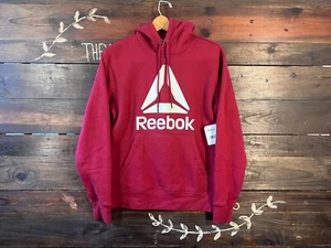 Reebok RBK Delta Logo Hoodie Biking Red Size S REM233FH04019 - Picture 1 of 9
