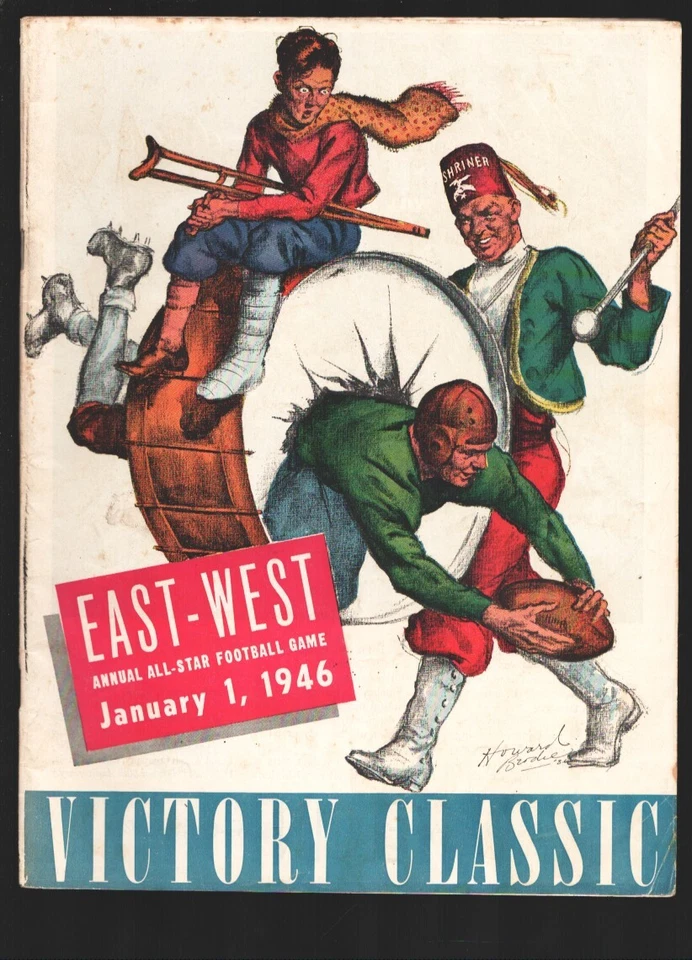 East-West Annual All-Star Football Game Program-Victory Classic 1/1/1946-Play... - Image 1 of 1