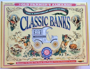 ERTL Collectibles - 1792 - 1992 Anniversary Farmers Almanac - Classic Banks, New - Picture 1 of 9
