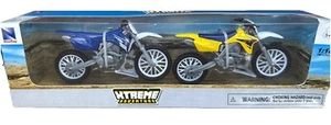 2024 NEW RAY AS-67223 Suzuki and Yamaha 450 DIRT BIKE PAIR PACK 1/12 Blue/Yellow - Picture 1 of 10