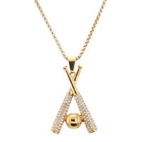 Iced CZ Custom Bubble Letter C Initial Gold Plated Pendant 24 
