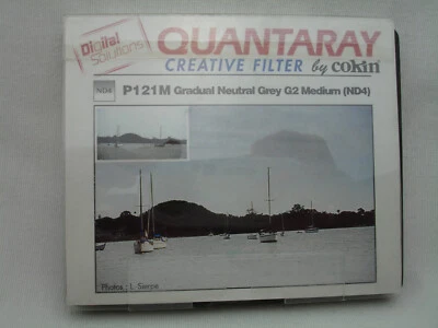 Cokin Quantaray 121 M Gradual Grey Medium ND4 Filter with case, P SERIES 121M - Image 1 of 4