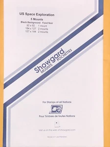 SHOWGARD STAMP MOUNTS SPACE EXPLORATION -  CLEAR - WE HELP OUR VETERANS - Picture 1 of 4