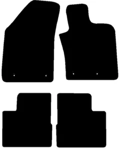 Fits Fiat Tipo 2016-on Fully Tailored Deluxe Car Mats Black Manual Models - Picture 1 of 12