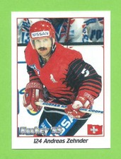 1995 Panini Hockey World Championship '95 #124 Andreas Zehnder Switzerland