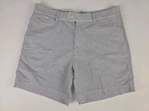 Todd Snyder Men's Seersucker Hudson Striped Stretch Shorts Size 34 ~ A+ - Picture 1 of 10