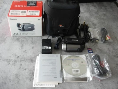 Canon Legria Digital Camcorder FS307 With Accessories - Tested Working - Image 1 of 3