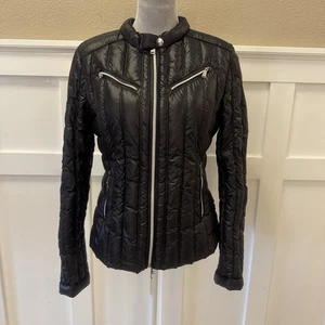 BCBGeneration Ultra Light Weight Packable Down Puffer Jacket Size:L Black Women - Bild 1 von 14
