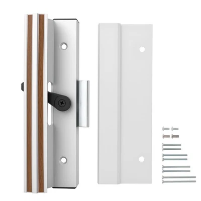 Surface Mount Sliding Patio Door Handle Set, 4-15/16" Hole Spacing C-to-C, Cl... - Image 1 of 4