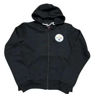 FOCO NFL Pittsburgh Steelers Football schwarzer Hoodie Pullover mit durchgehendem Reißverschluss Damen Small - Bild 1 von 11