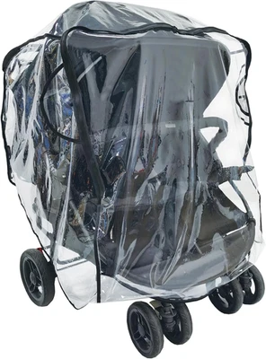Parapioggia Universale per Passeggino Doppio / Carrozzina Parapolvere Antipioggi - Immagine 1 di 4