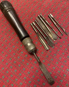 Antique Bridgeport Hardware Co Multi-Tool USA 🇺🇸 Early W/ 9 Bits - Picture 1 of 23