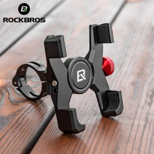 ROCKBROS Bike Phone Holder,Motorcycle Mount Handlebar Cell Phone Clip Adjustable - Photo 1 sur 9