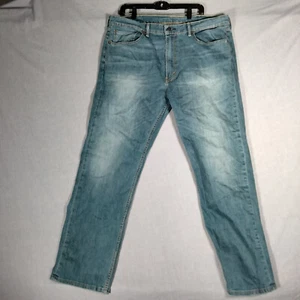 Levis 505 Regular Fit Straight Leg Blue Denim Faded Jeans Herren Größe 40x32 - Bild 1 von 24
