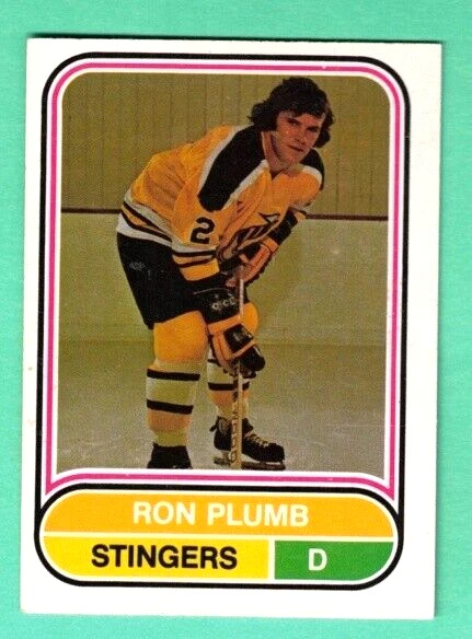(1) RON PLUMB 1975-76 O-PEE-CHEE WHA # 98 STINGERS ROOKIE EX-MT CARD  (F4925)