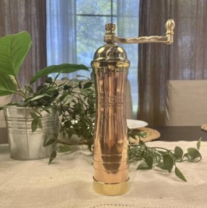 Handmade Athena’ Atlas Copper-Brass Pepper Mill 8" - Picture 1 of 2