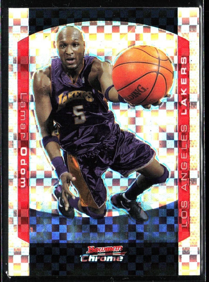 2004-05 Bowman Chrome Lamar Odom X-Fractors 73/150 #77 - Image 1 of 2
