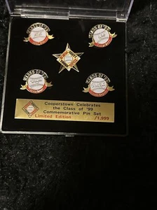 Baseball Hall Of Fame "Class Of 1999" Commemorative Pin Set Brett, Yount, Ryan - Picture 1 of 6