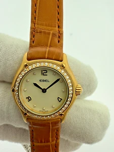 Ebel 1911 18K Yellow Gold Diamond 26mm 71100761 NEW OLD STOCK UNWORN Warranty - Picture 1 of 3