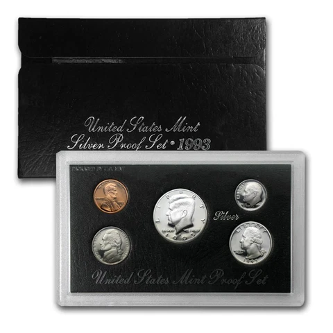 1993-S Silver United States Mint Silver Proof Set Cover