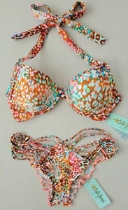 Luli Fama Untameable Underwire Top (Size XS/S/M) & Strappy Brazilian Bottom (L) - Picture 1 of 12
