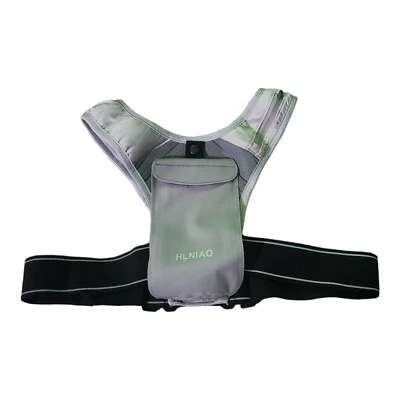 HLNIAO Running Vest. Lightweight. Adjustable Band. Pockets. Silver - Image 1 of 2