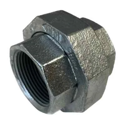 BMI 3" Galvanized Union Pipe Fitting NPT Thread Class 150 UL/FM Lead-Free New - Image 1 of 4