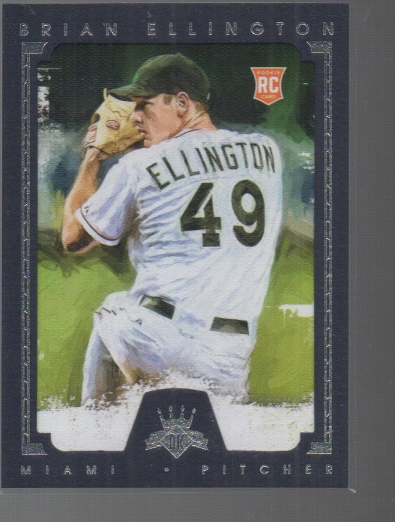 BRIAN ELLINGTON 2016 PANINI DIAMOND KINGS FRAMED BLACK ROOKIE CARD #181/99 - Image 1 of 1