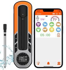 500FT Truly Wireless Smart Meat Thermometer, Bluetooth Meat Thermometer with APP