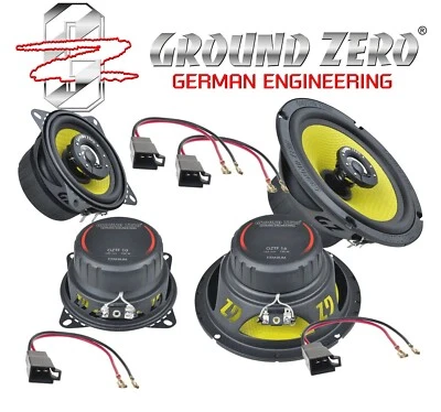Ground Zero VW Bus T4 1990 - 2003 Lautsprecher 3 Wege Komplett Set Tür 3 Ohm - Bild 1 von 4