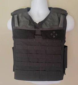 ABA Male Standard Armor Carrier Side Open Small 1714-2214 Black Molle Webbing - Picture 1 of 14