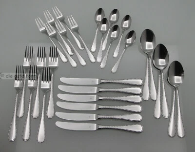 WMF Cromargan - - LUDWIGSBURGER GIRLANDE - - KOMPLETTBESTECK 30 Teile 6 Personen - Bild 1 von 2