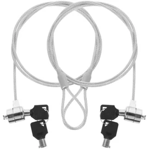 2 Sets Laptop Lock Office Computer Hardware Security Key Accessory - Afbeelding 1 van 12
