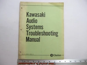 KAWASAKI VOYAGER AUDIO SYSTEMS TROUBLESHOOTING MANUAL 99924-1088-01 CLARION jh - Bild 1 von 9