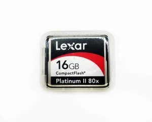 Lexar 16GB Platinum II 80X Compact Flash Cards - Picture 1 of 2