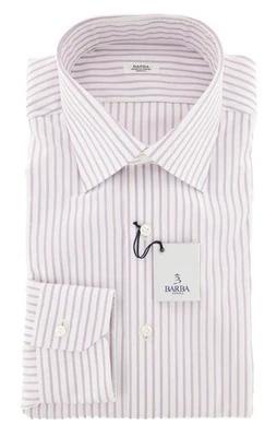 Barba Napoli Camicia Viola Lavanda - Slim - 16/41 - (D2U10T350902) - Immagine 1 di 4